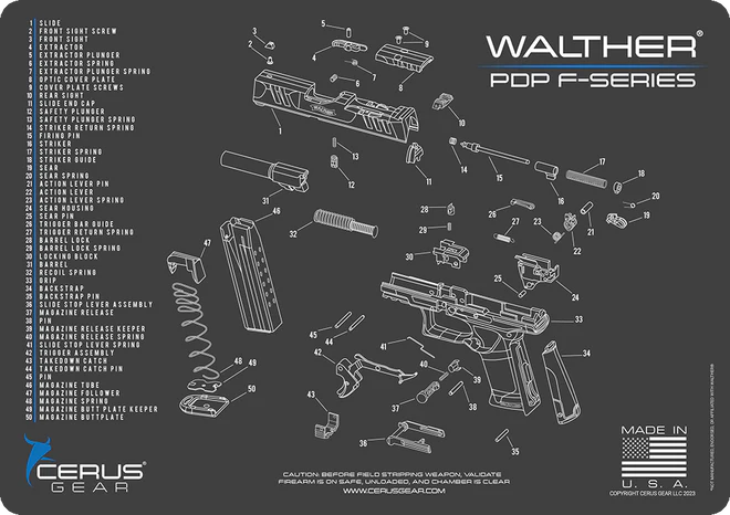 5136703_Walther_PDP_F-Sereies-Schematic_Cleaning_Mat
